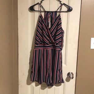 Striped romper